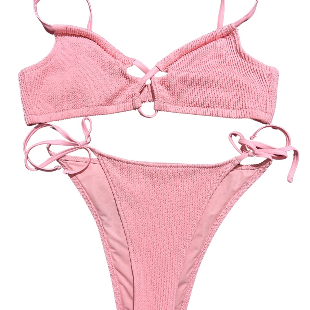 Aerie Soft Pink Swim Top and Bottom